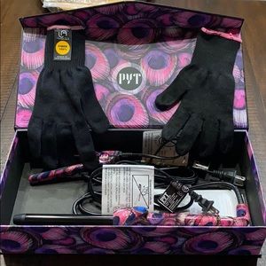 PYT mini straightener & clip free curling wand